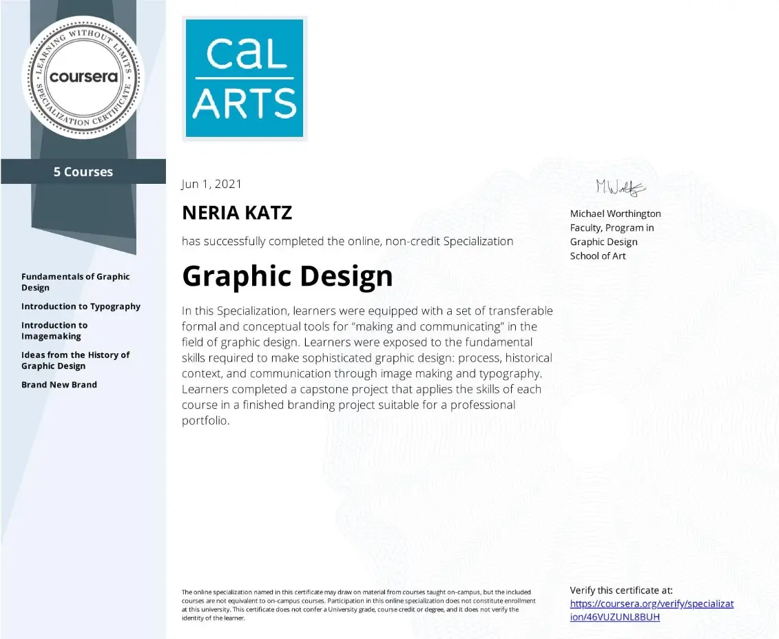 CalArts Design Certificate