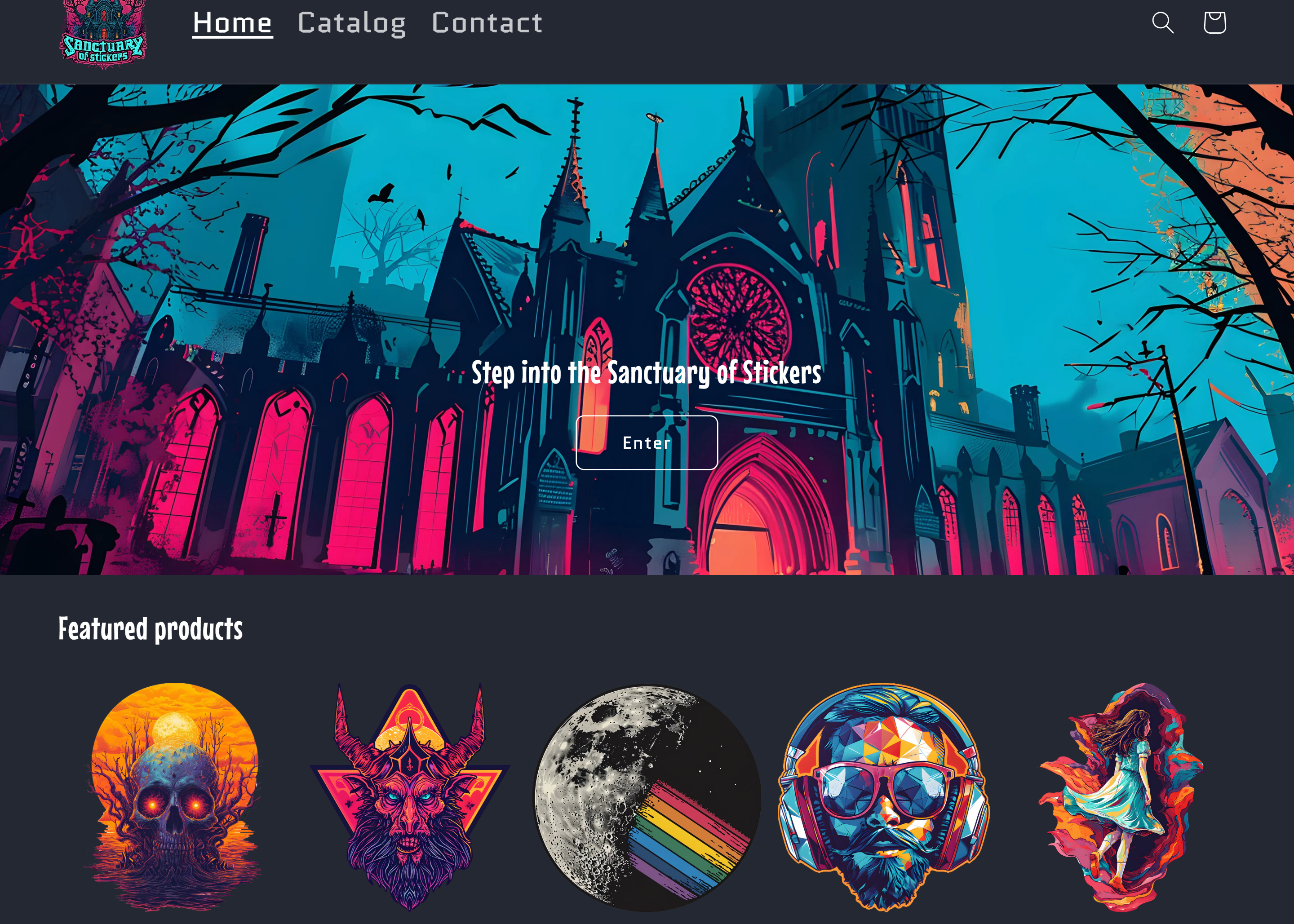 Figma Sanctuary of Stickers Design