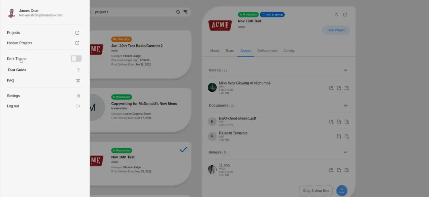 StudioNow Admin System